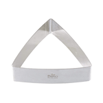 Fat Daddio's Stainless Steel Convex Triangle Cake Ring, 6 7/8"x 6 7/8"x 2" H 