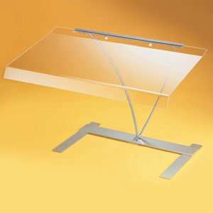Cal-Mil Portable Wire Sneezeguard, Acrylic Shield - 1018
