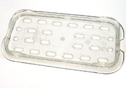 Rubbermaid Drain Tray, Polycarbonate, 1/4 Size�Discontinued Item; 5 Pieces Available