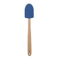 Oxo Wooden Silicone Spoon Spatula 12" Long: Blueberry
