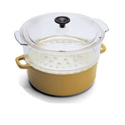 Chasseur Enamel Cast-Iron Steamer Set