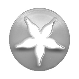 FMM Rose Calyx Cutters. Set of 3 Plastic Cutters, Sizes Approx. 30, 35 and 40mm