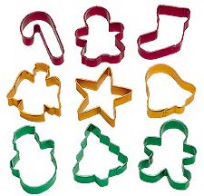 Wilton Holiday Cookie Cutters, Set of 9