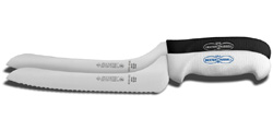 Dexter-Russell SG163-9SC 9 Serrated Offset Slicer, Sofgrip Handle