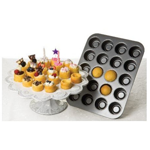 Chicago Metallic Tea Cake Pan, Non Stick, 20 Cavities