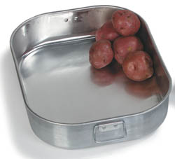 Roast & Bake Pan Heavy Ga. Aluminum 16-3/4" X 12-3/4" x  3-1/2" High. 10Qt. Capacity