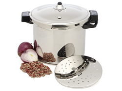 Kuhn Rikon 12 3/8 quart  (12 Liter) capacity Pressure Cooker. 11" (28cm) diameter. Serves 10�20