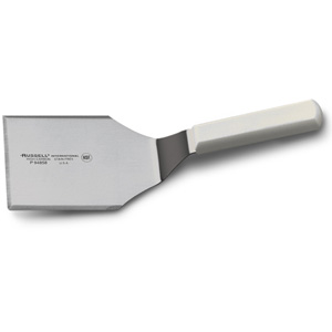Dexter-Russell 31648 Hamburger Turner 5 x 4 Blade, White Handle