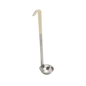 Color-Coded Ladle, 3 Ounce, Ivory Sleeve on Handle