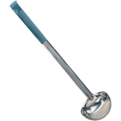 Color-Coded Ladle, 6 Ounce, Teal Sleeve on Handle
