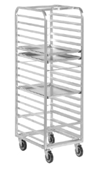 20 Bun Pan Rack, Aluminum, Front Loaded, 70 1/4" x 20 1/2" x 26"