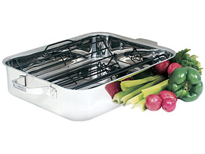 Henckels Classic Clad Nonstick Roasting Pan with Rack 16" x 13" x 3"