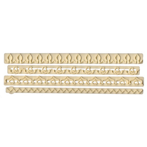 FMM Sugarcraft Straight Frill Cutter, 4 cutters included, (Set 2, 5-8)