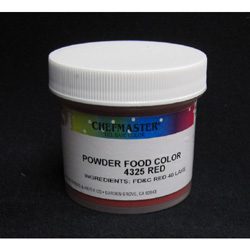 Chefmaster Red Powder Food Color 15 Grams Food Coloring by Chefmaster