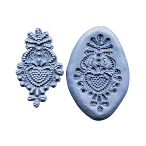 Silicone Lace Maker: Bead Design Medallion 3-3/4" x 2-1/4"