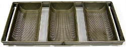 Strapped Hearth-Bread Pan, 3-Perforated-Pan Set # B4440�Quantity Limited