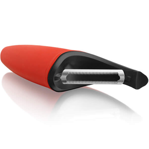 Microplane Serrated Peeler, Red