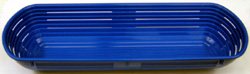 Rectangular Proofing Basket 5-1/2" x 16-1/2" Blue Polypropylene
