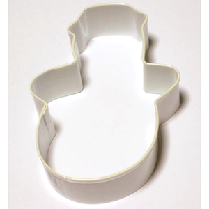 Wilton Snowman Cutter, 3-1/2" Top to Bottom, White