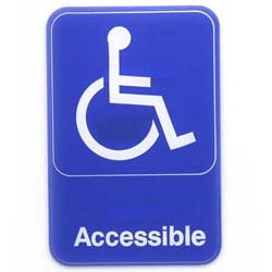 Sign: Wheelchair Accessible, 6" x 9"