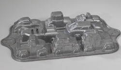 Nordicware Sweet Rides Cake Pan. Cast Aluminum; Commercial Non-Stick Coating