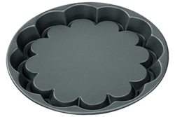 Kaiser Bakeware Flan Pan Rosette, Non-Stick, 11-1/2"