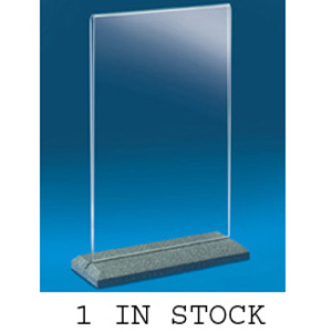 Cal-Mil Cardholder with Granite-Charcoal-Color Base, 5-1/2 W x 8-1/2 H