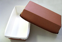 Optima Rectangular Loaf Mold, 8" x 3.75" x 2.25", Case of 270