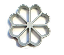 Rosette-Iron Mold, Cast Aluminum