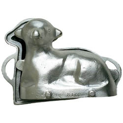 7" Lamb Cake Mold, Heavy-Duty Aluminum, Two Piece (Front & Back)