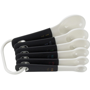 Oxo 6pc Soft Handled Measuring Spoon Set - white