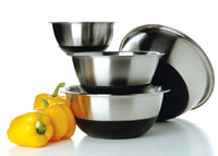 Heavy Duty Stainless Steel 8 qt. Mixing Bowl with Non-skid Silicone Bottom