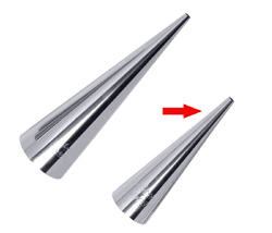 Ateco Lady Lock Stick Stainless Steel 4-3/8 L x 1 3/8 Dia. Tapered To 3/16 Dia.