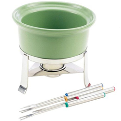 Chantal 3-Cup / .7 Liters Fun Fondue Set, Garden Green