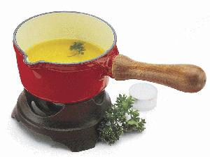 Chasseur Enamel Cast-Iron  Butter Warmer 1/2Qt.