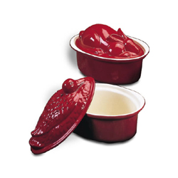 Chasseur Terrine and Pate Mold 1-1/4 Qt, Red