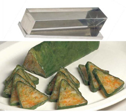Rectangular Mold with Cover and Cone Shaped Bottom, Stainless