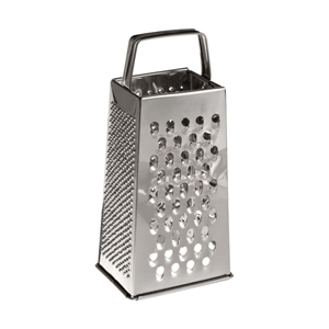 Grater Box Style - Tapered - Stainless Steel - 9 H.