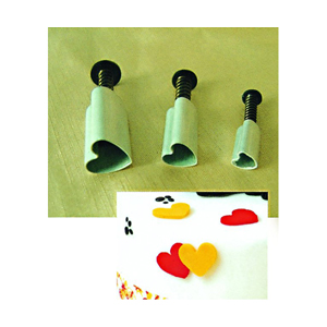 Fat Daddio's Aluminum Plunger Cutter Set, Heart