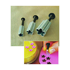 Fat Daddio's 3-Piece Aluminum Plunger Cutter Set, Flower