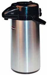 Airpot, St. Steel, Push-Button Top, 3 Liters
