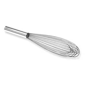 Hand Whip, French, 12" overall.  Heavy Duty Stainless Steel