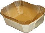 Panibois Bakeable Wooden Little Prince Basket 4" x 3 3/4" x 1 �", case of 400