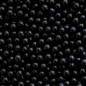 BakeDeco Black Edible Sugar Pearls Dragees Decoration Balls, 8mm - 11 Lb