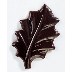 Chocolate Blister Holly Leaves. 90 Leaves, 2" long