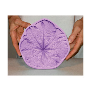 Silicone Mold, Hollyhock Leaf Mold 6.5"