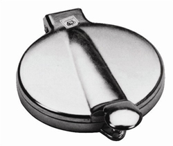 Burger Press, 5" diam., cast aluminum