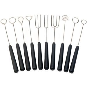 Chocovision Chocolate Dipping Tools, 10-Piece Set