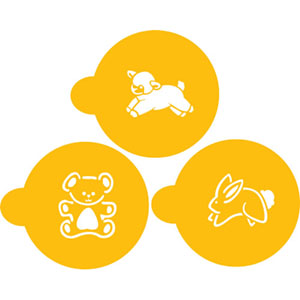 Designer Decorating Stencil Baby Animals Candy, fit a 1.5 circle
