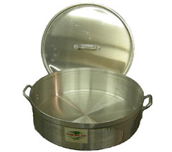 Aluminum Brazier & Lid, 35 Quart, Somewhat Corroded�8 Pieces in Stock